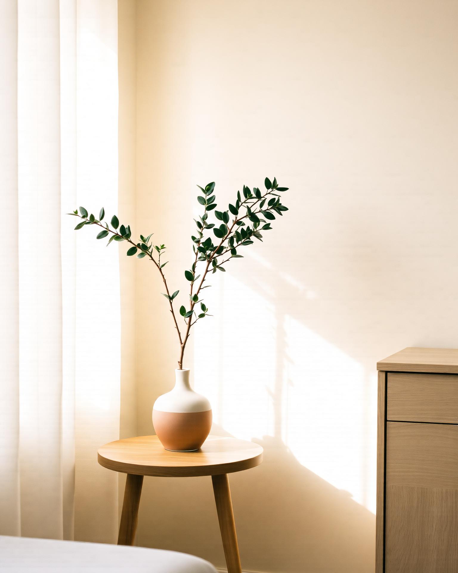 Soft natural morning light in a calm consulting room